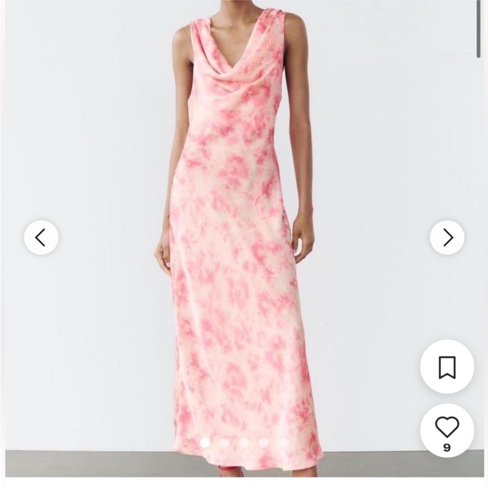 Elegant Pink Sleeveless Dress